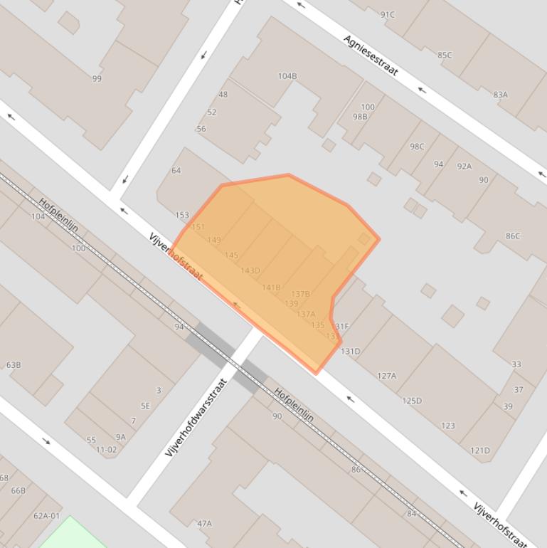 Kaart van postcodegebied 3032SK.