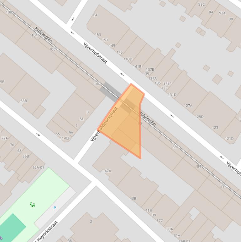 Kaart van postcodegebied 3032ST.