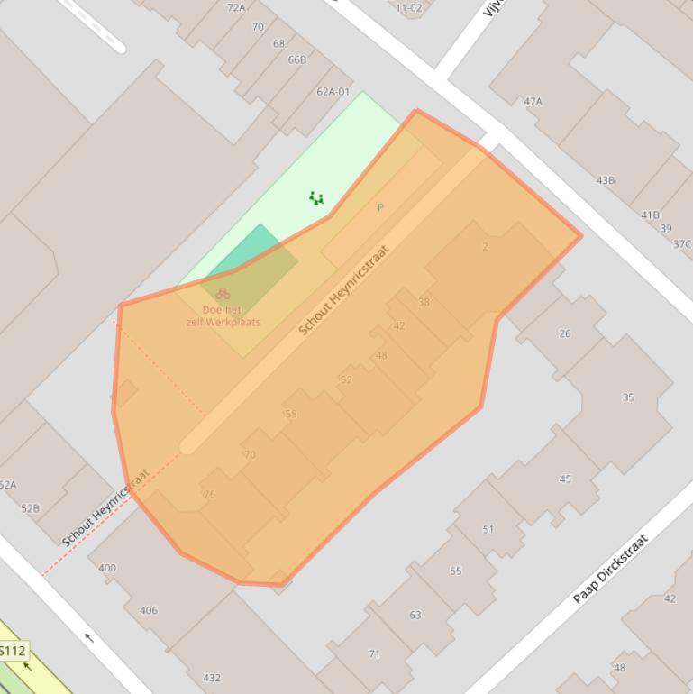 Kaart van postcodegebied 3032SX.