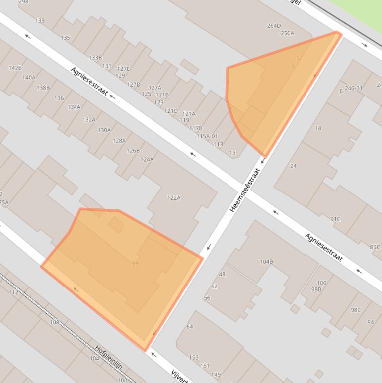 Kaart van postcodegebied 3032VA.