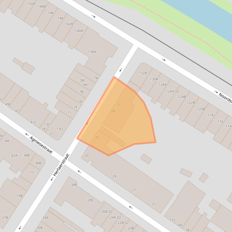 Kaart van postcodegebied 3032VE.