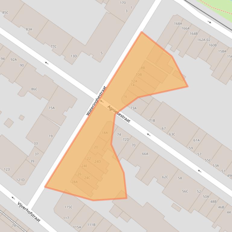 Kaart van postcodegebied 3032VJ.