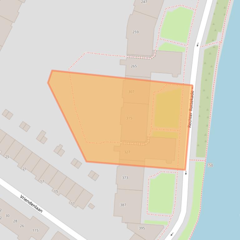 Kaart van postcodegebied 3032XG.