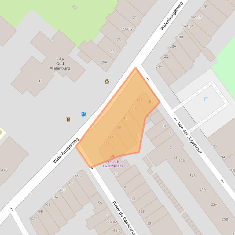 Kaart van postcodegebied 3033AC.