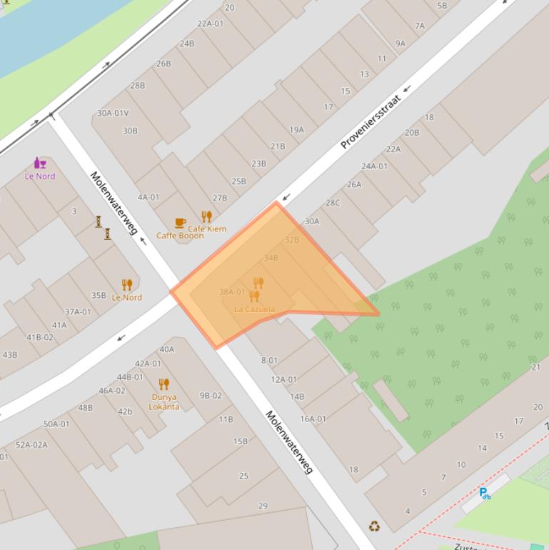 Kaart van postcodegebied 3033CK.