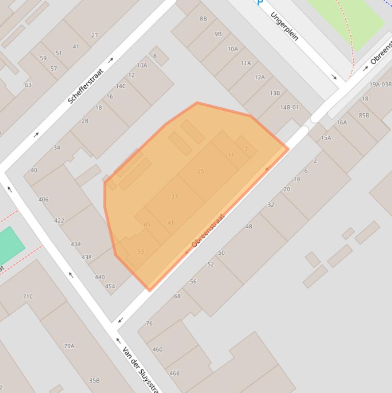 Kaart van postcodegebied 3033RH.