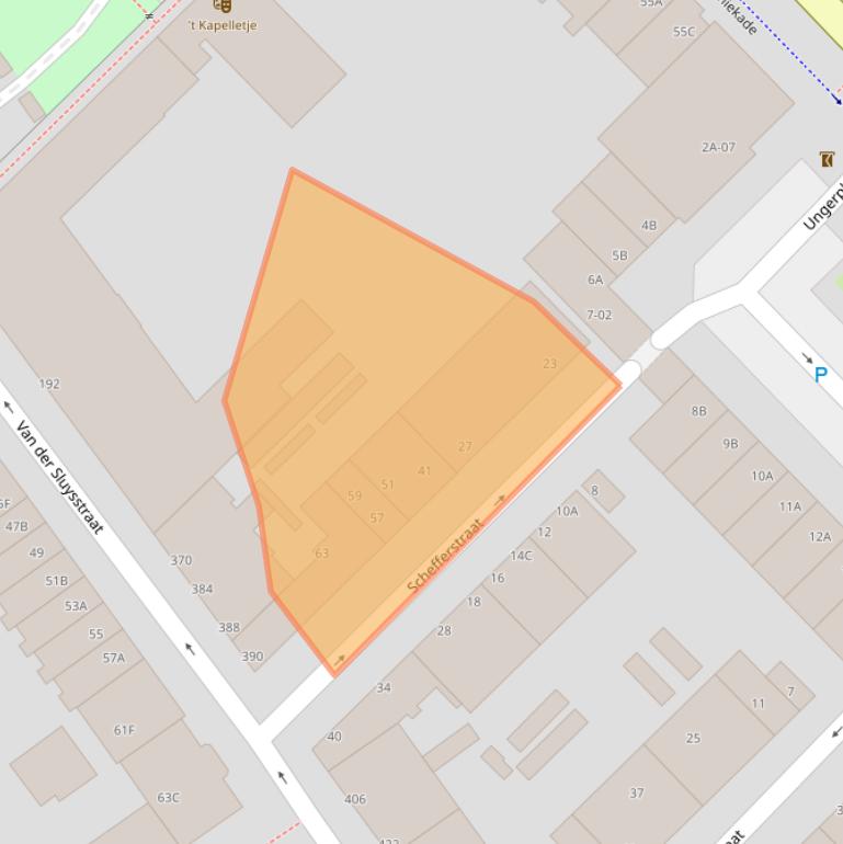 Kaart van postcodegebied 3033RL.