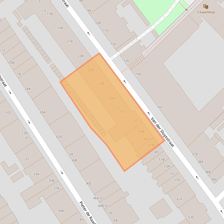 Kaart van postcodegebied 3033SC.