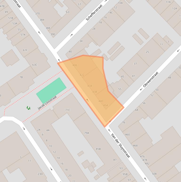 Kaart van postcodegebied 3033ST.