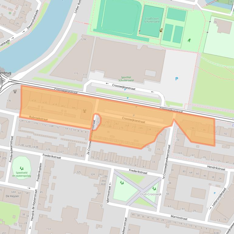 Kaart van postcodegebied 3034AR.