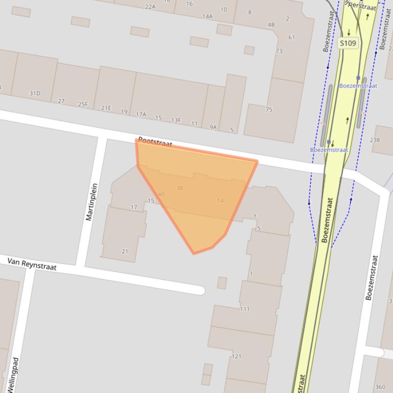 Kaart van postcodegebied 3034BC.