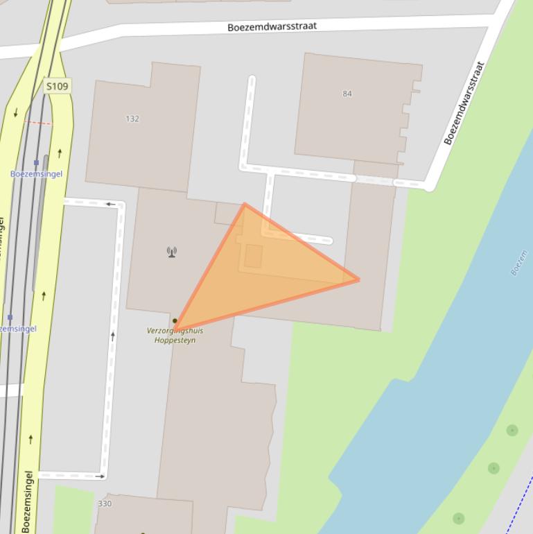 Kaart van postcodegebied 3034CB.