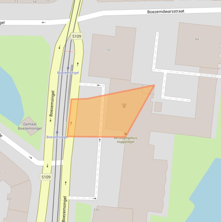 Kaart van postcodegebied 3034CC.