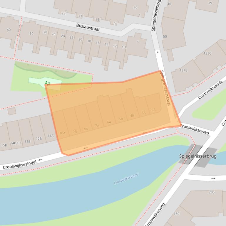 Kaart van postcodegebied 3034CE.