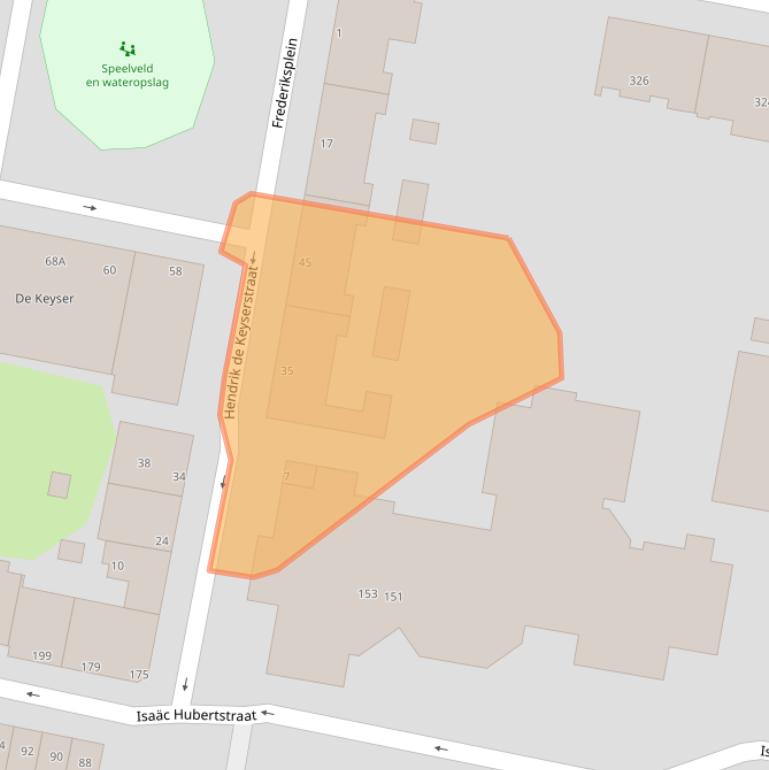 Kaart van postcodegebied 3034CK.