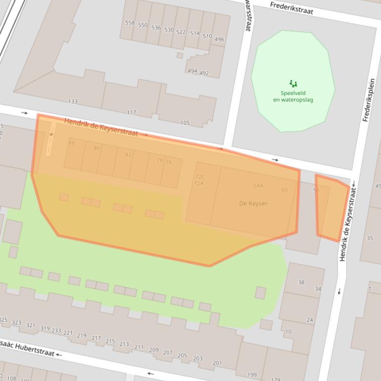 Kaart van postcodegebied 3034CN.