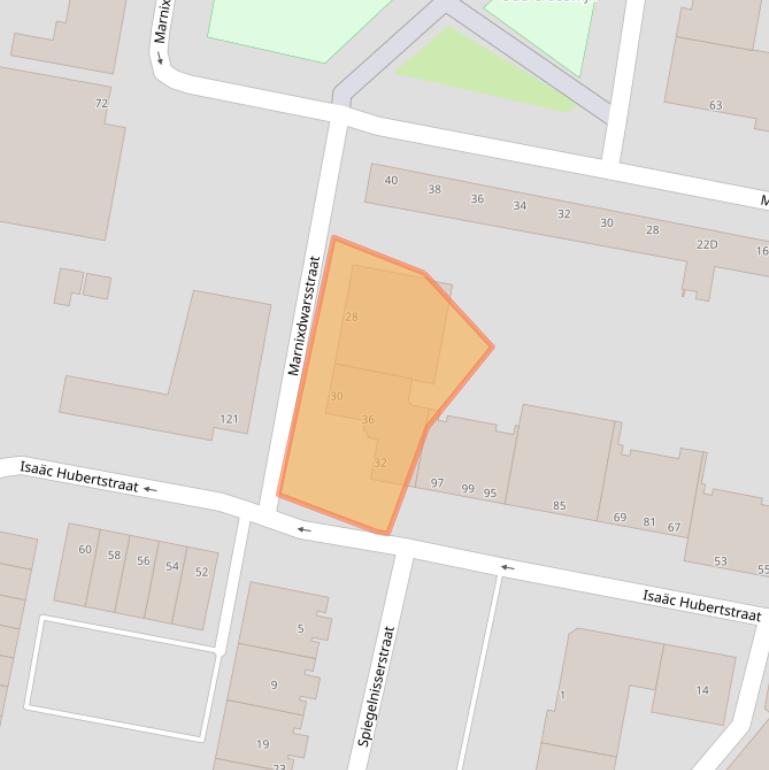 Kaart van postcodegebied 3034CX.