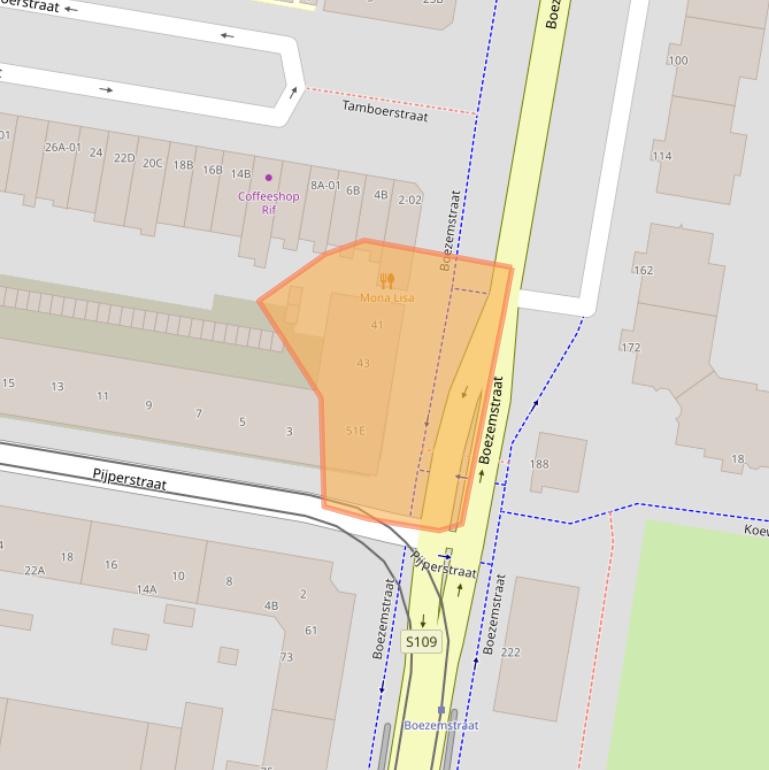 Kaart van postcodegebied 3034EH.