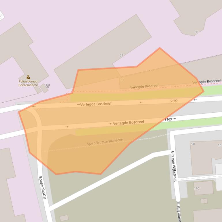 Kaart van postcodegebied 3034KX.