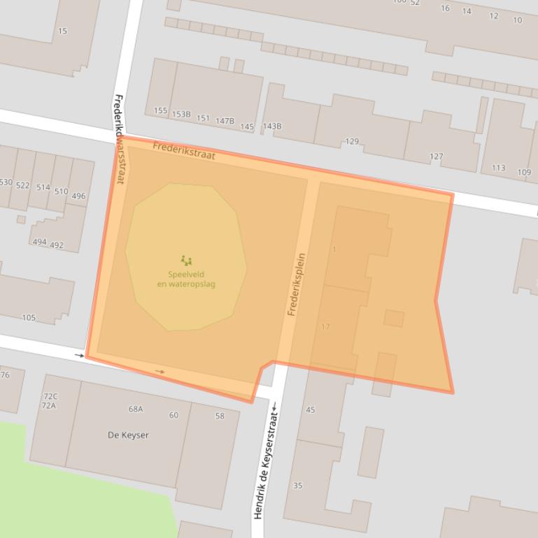 Kaart van postcodegebied 3034LA.