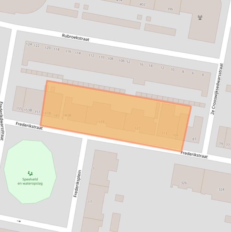 Kaart van postcodegebied 3034LG.