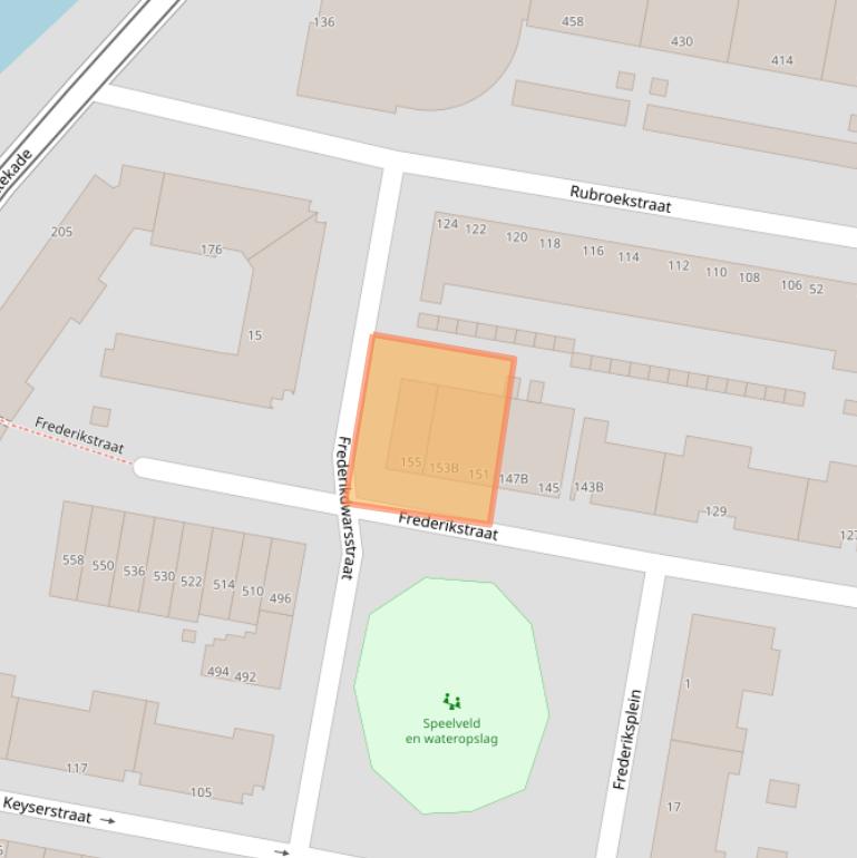 Kaart van postcodegebied 3034LH.