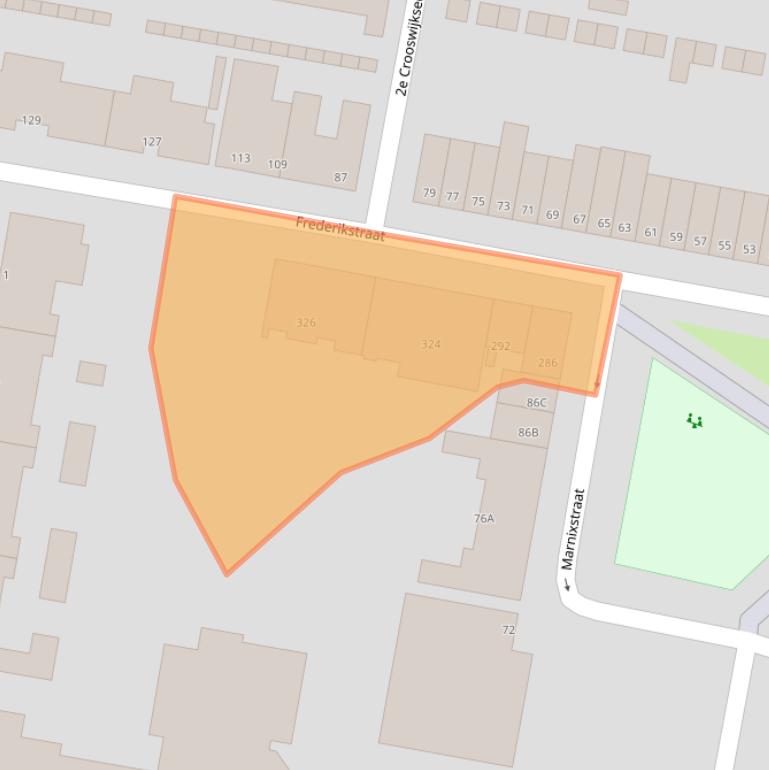 Kaart van postcodegebied 3034LM.