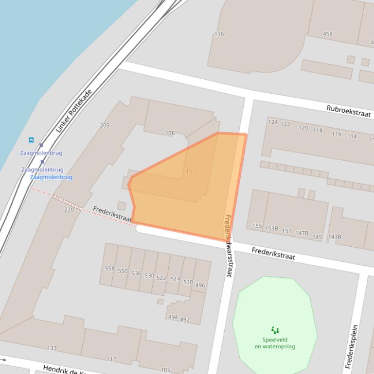 Kaart van postcodegebied 3034LV.