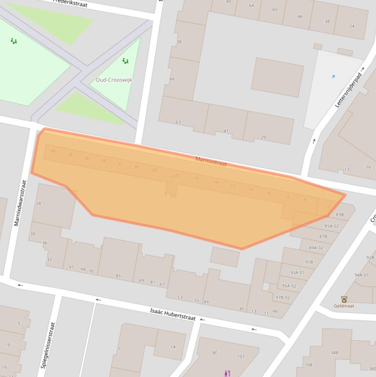 Kaart van postcodegebied 3034LW.