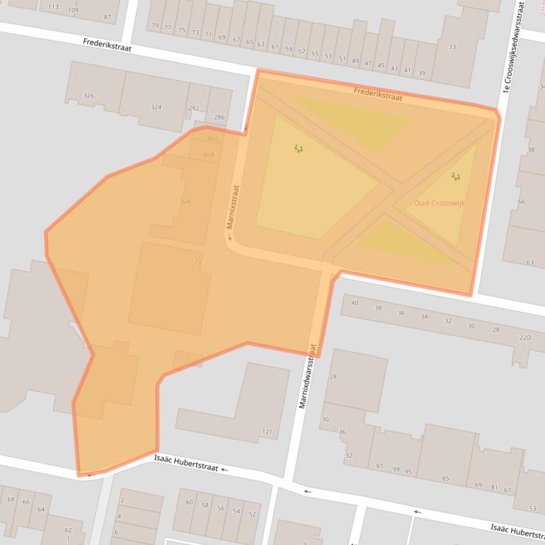 Kaart van postcodegebied 3034LZ.
