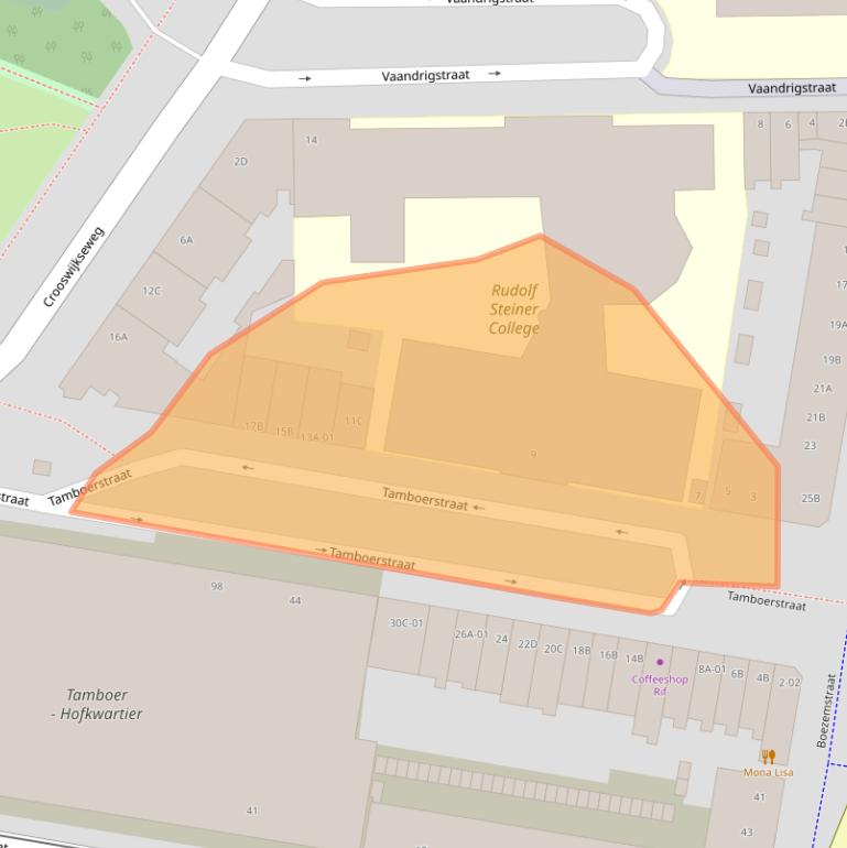 Kaart van postcodegebied 3034PT.