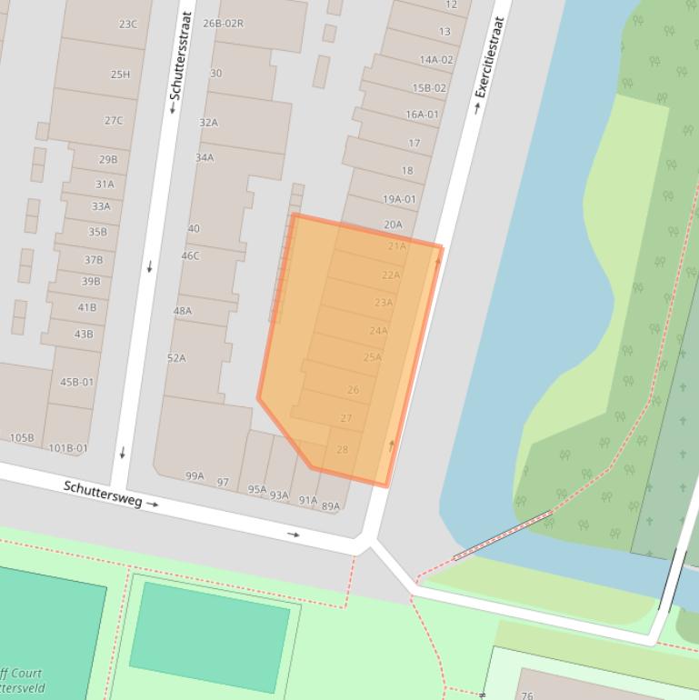 Kaart van postcodegebied 3034RC.