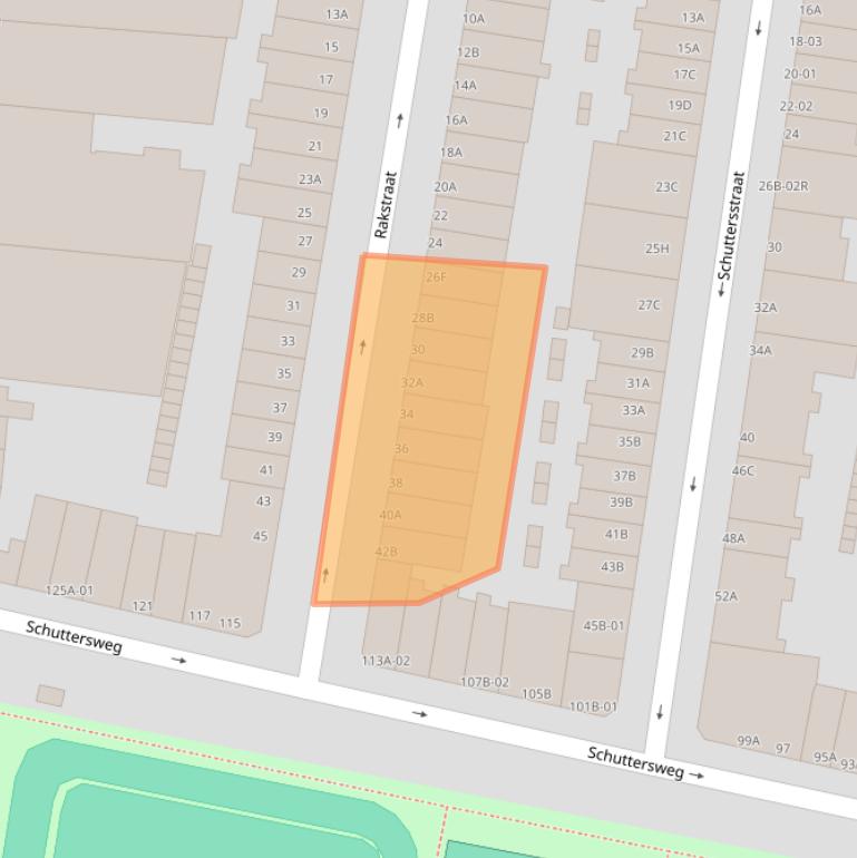 Kaart van postcodegebied 3034RH.