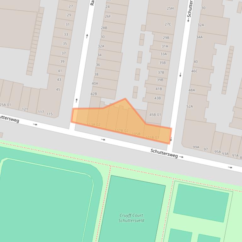 Kaart van postcodegebied 3034RP.