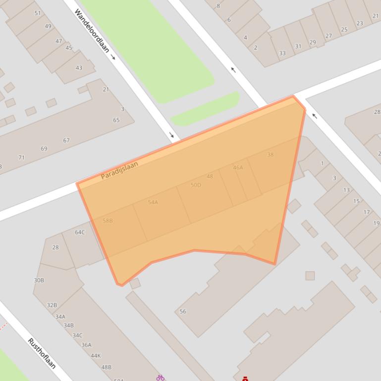 Kaart van postcodegebied 3034SN.