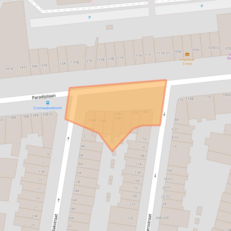 Kaart van postcodegebied 3034ST.