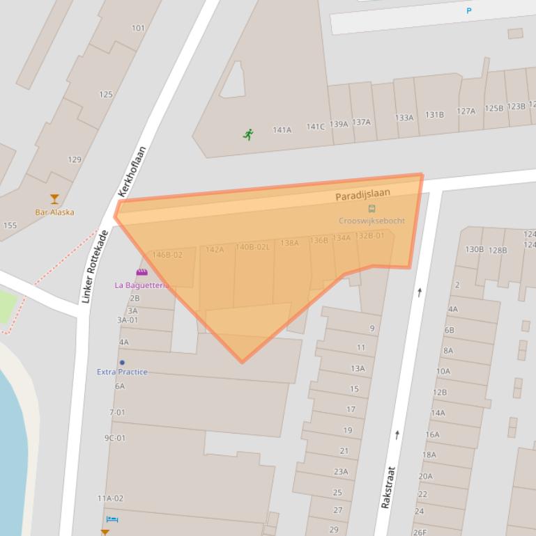 Kaart van postcodegebied 3034SV.