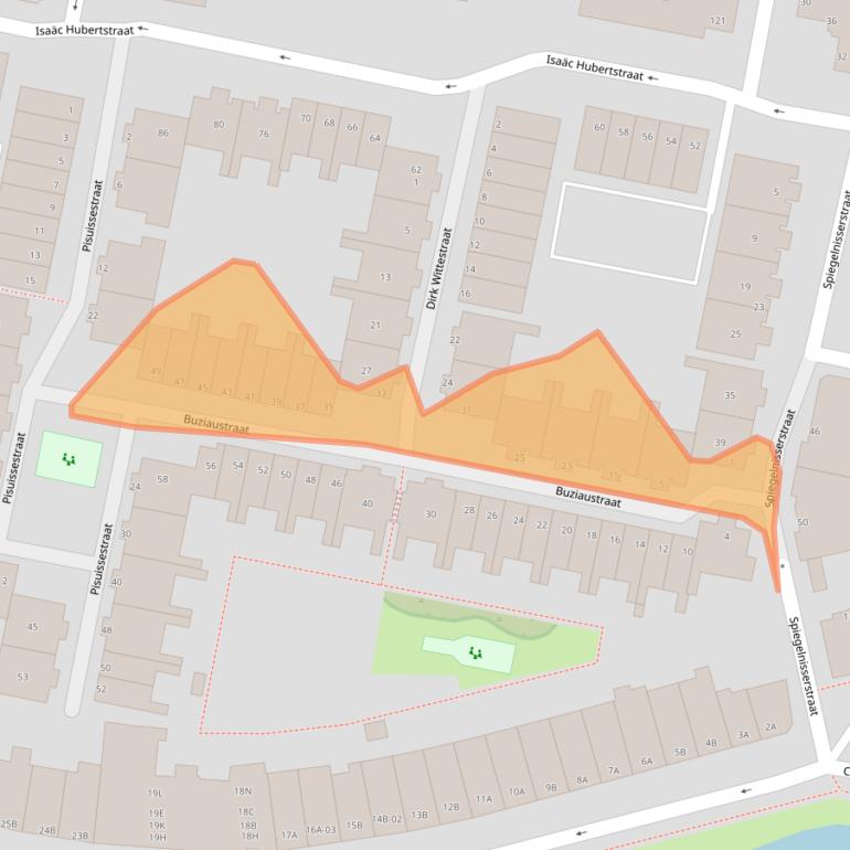 Kaart van postcodegebied 3034WC.