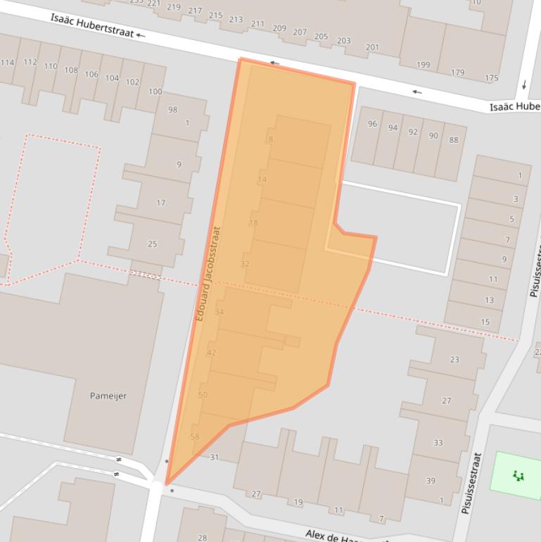 Kaart van postcodegebied 3034WH.