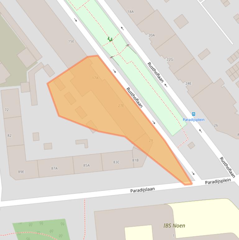 Kaart van postcodegebied 3034XG.