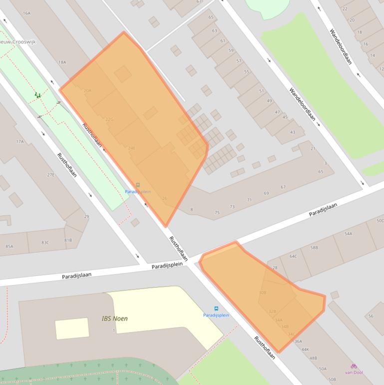 Kaart van postcodegebied 3034XL.