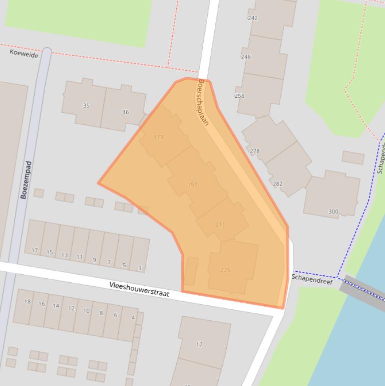 Kaart van postcodegebied 3034ZC.