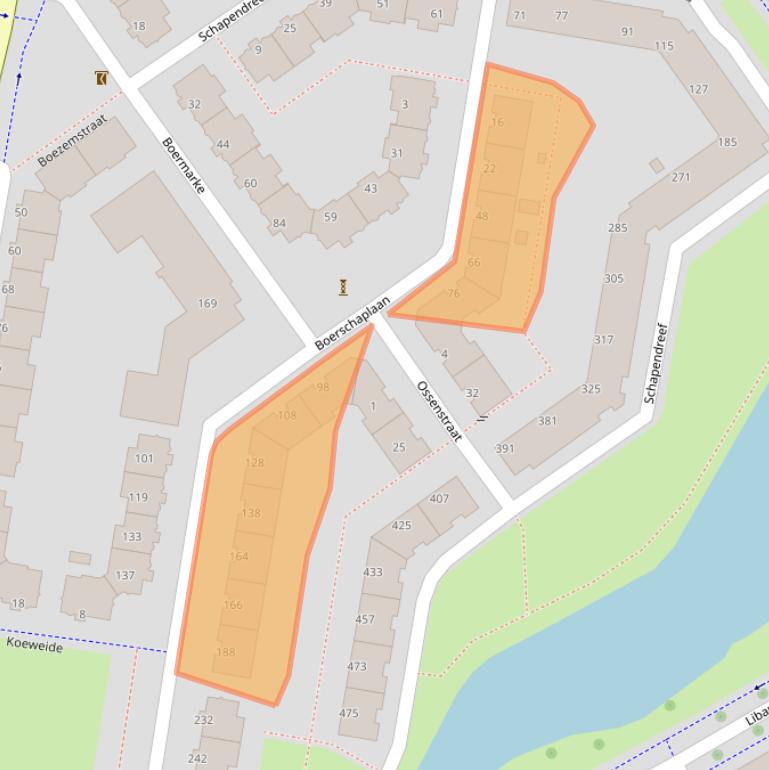 Kaart van postcodegebied 3034ZD.