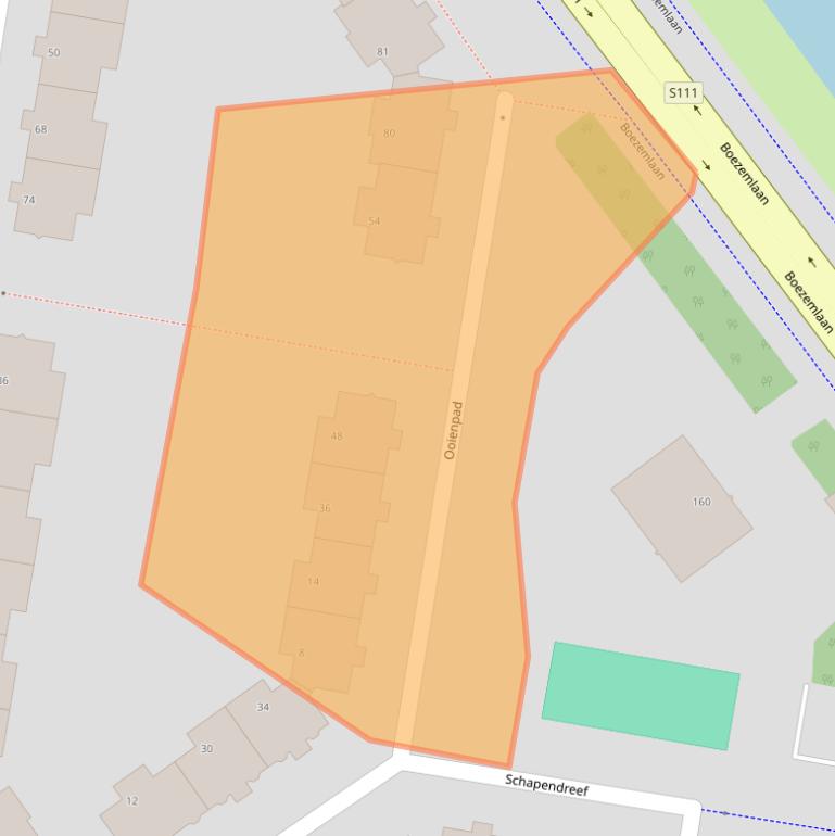 Kaart van postcodegebied 3034ZH.