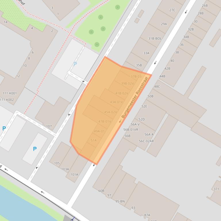 Kaart van postcodegebied 3035AC.