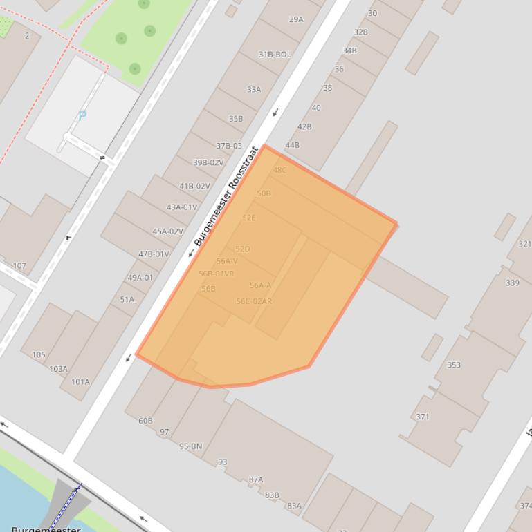 Kaart van postcodegebied 3035AH.