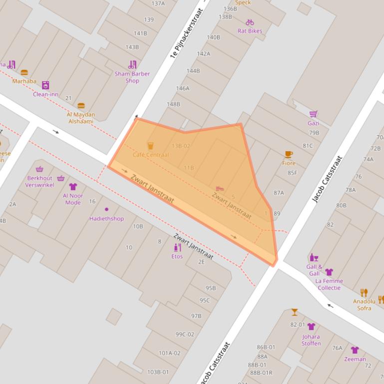 Kaart van postcodegebied 3035AJ.