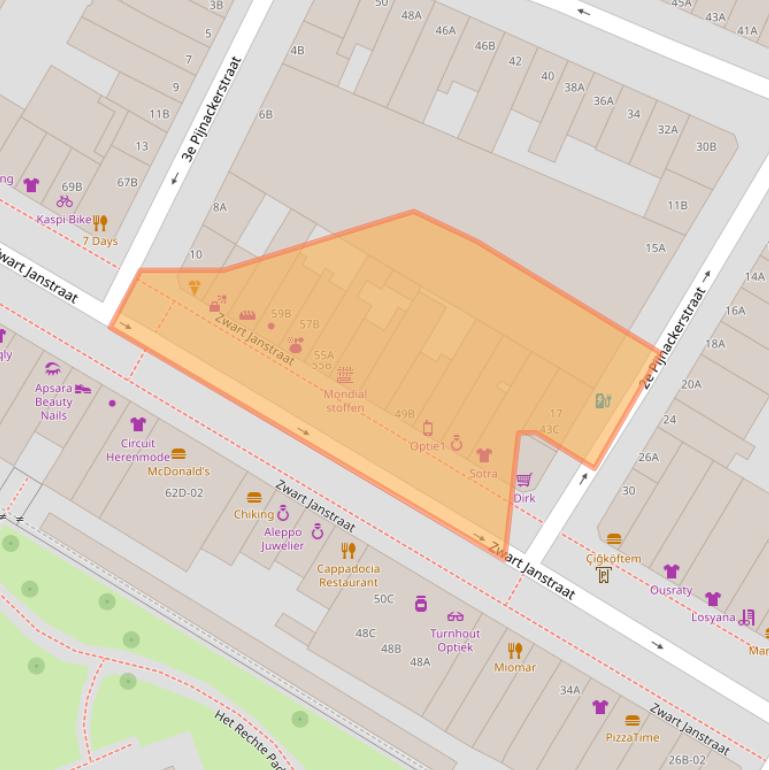 Kaart van postcodegebied 3035AL.