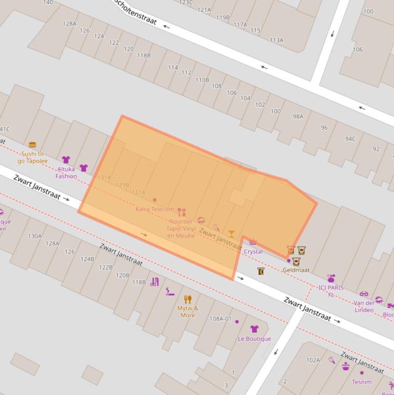 Kaart van postcodegebied 3035AP.