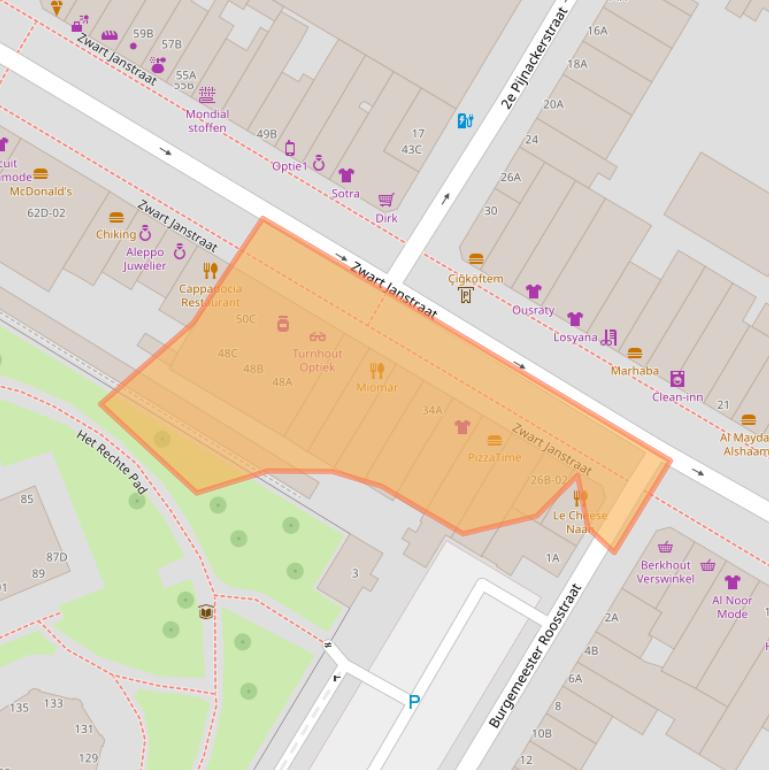 Kaart van postcodegebied 3035AT.